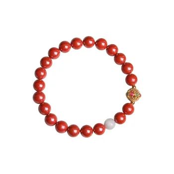 Stone On The Line Cinnabar Bracelets Unisex