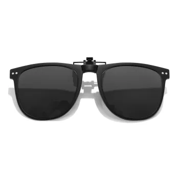 Wood Premium TR/Memory Plastic Irregular Shape Sunglasses Unisex Black Gray Tea Brown