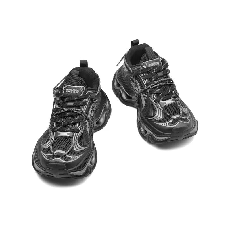 SK.TRIP Cushioning Abrasion Resistant Lightweight Height Increasing Mat Low Top Chunky Sneakers Men's Box-3