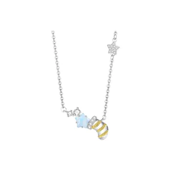 Mrs. Kra 925 Sterling Silver Necklaces Women's