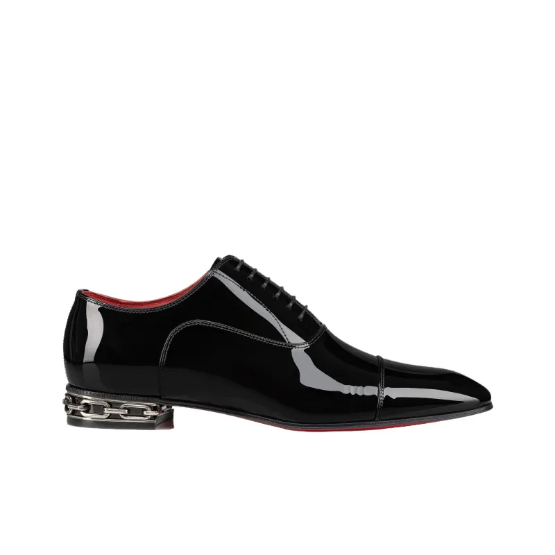 Christian Louboutin Greggy Chain Detailed Lace Up Shoes-1