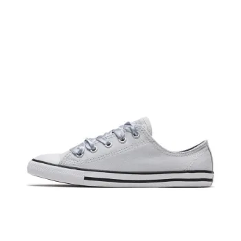 Converse Anti Slip Wear Resistant Low Top Canvas Shoes Women's Gray