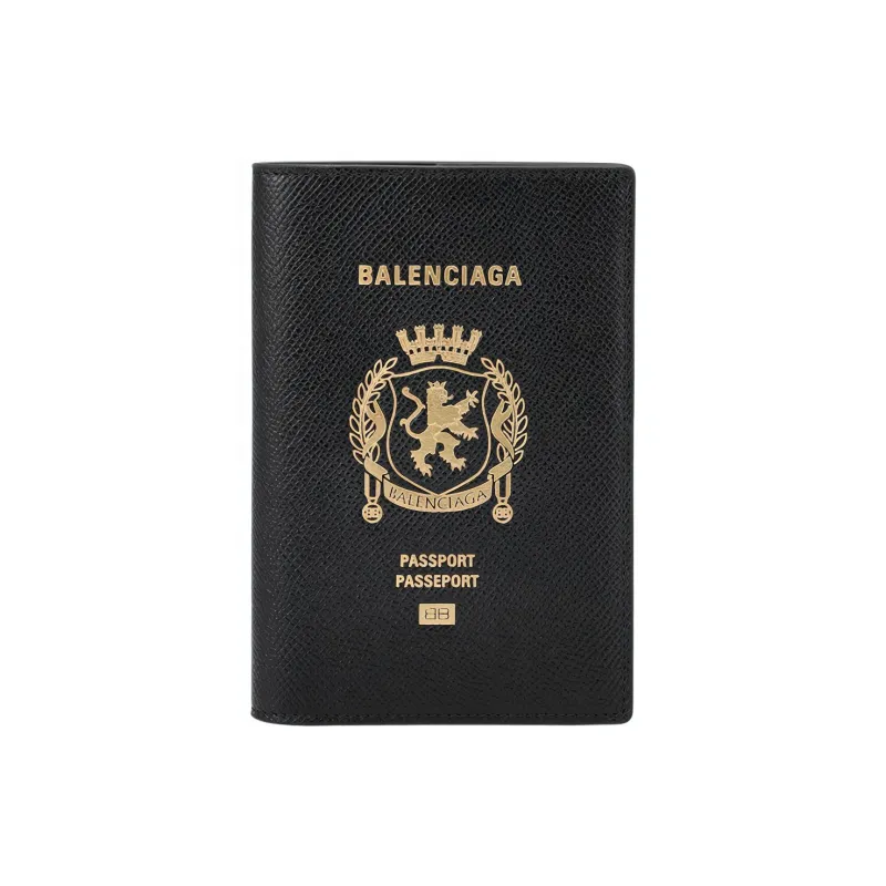 Balenciaga Logo Printed Passport Holder-1