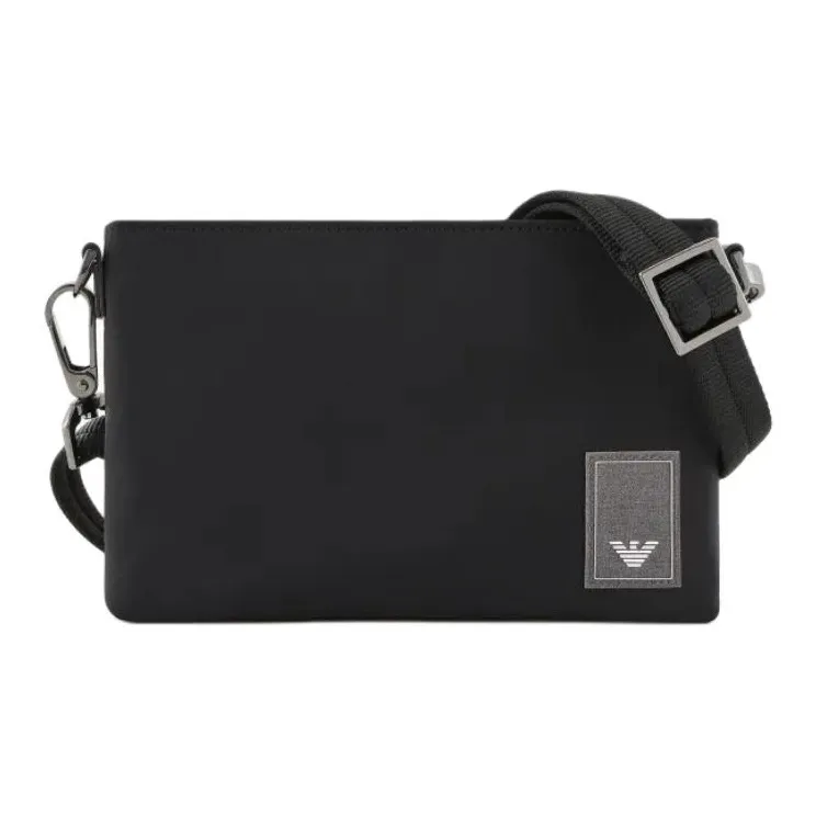 EMPORIO ARMANI Polyamide Shoulder Bag Crossbody Bag Mini Men's Black-0