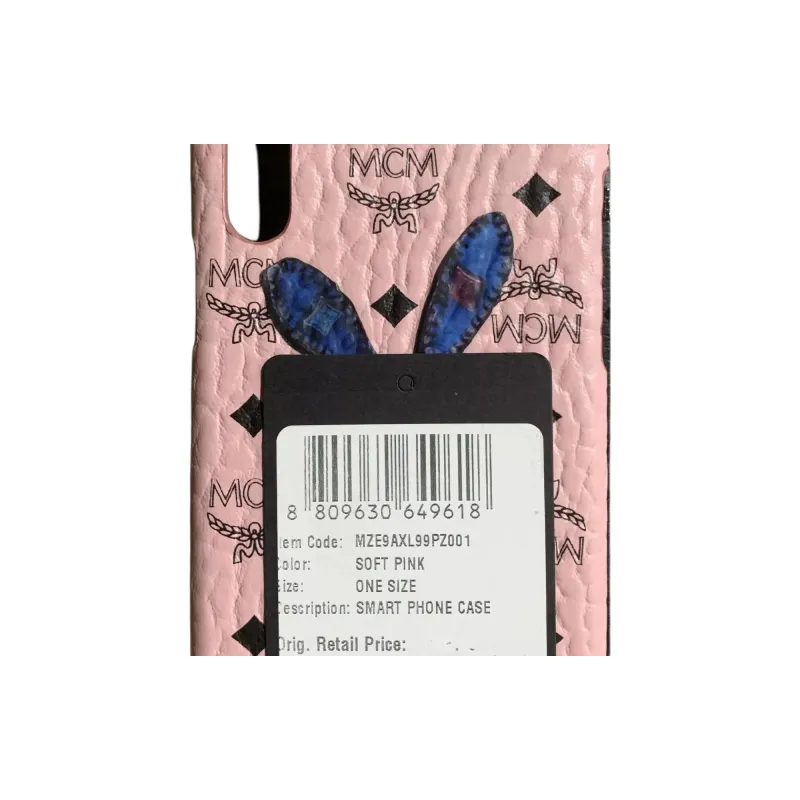 MCM Coated Canvas Material Rabbit Phone Cases Compatibility With IPhone XS Max Cute Style-3