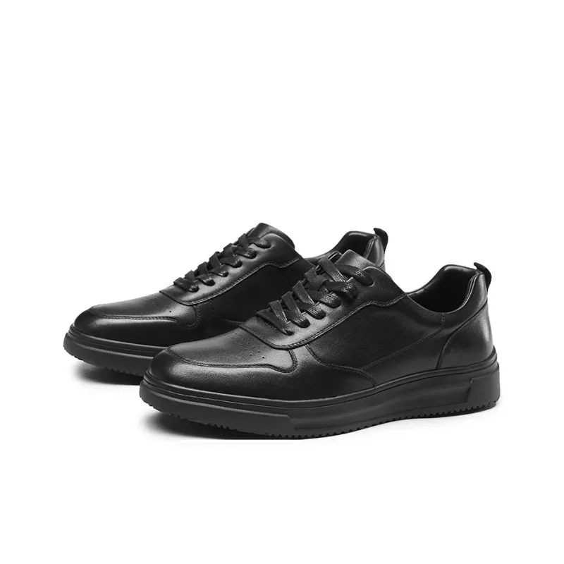 KANGNAI Casual Shoes Men's Black Brown-1