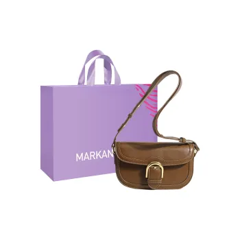 MARKANGARO PU Saddle Bags Shoulder Bags Small Size Women's White Black Brown