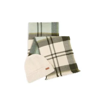 BARBOUR Acrylic Knit Scarves Unisex Green