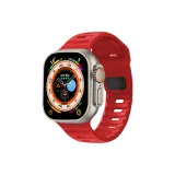 Gold Steel Buckle, Red