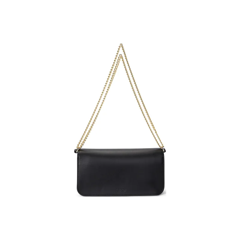 Polo Ralph Lauren Leather Crossbody Bag, Shoulder Bag Women's Black-2
