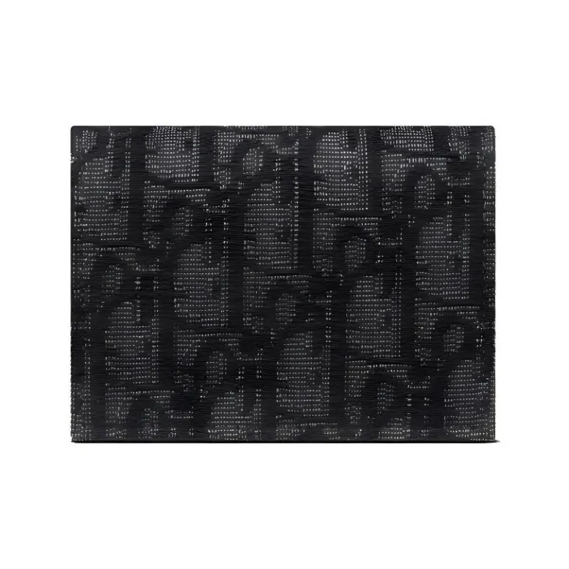 DIOR Cow Leather Business Card Holder, Coin Purse, Card Holder Men's Black-2