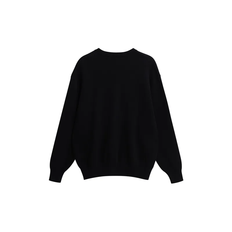 NANDCHN Sweaters Unisex Black-1