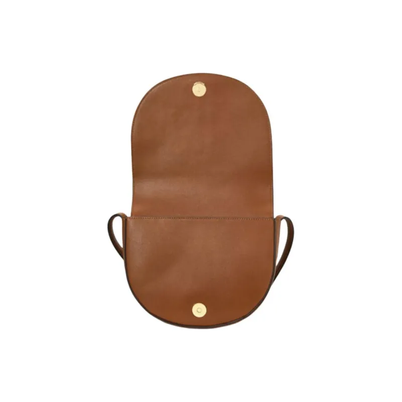 Ralph Lauren Leather Crossbody Bag, Shoulder Bag Women's Brown-3