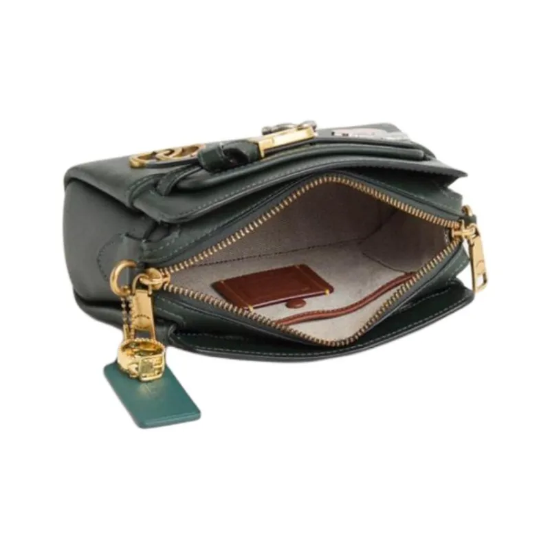 COACH Tate Leather Shoulder Bag Crossbody Bag Handbag Small Size Women's Amazon Green-2