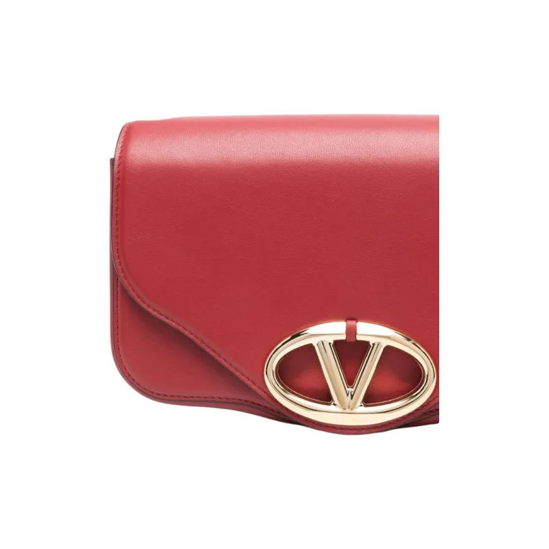 Valentino GARAVANI Calfskin Crossbody Bag, Shoulder Bag Women's Red-2