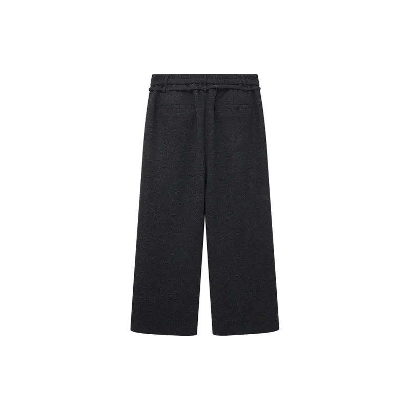 NANS STUDIO Casual Pants Men's Charcoal Black-1