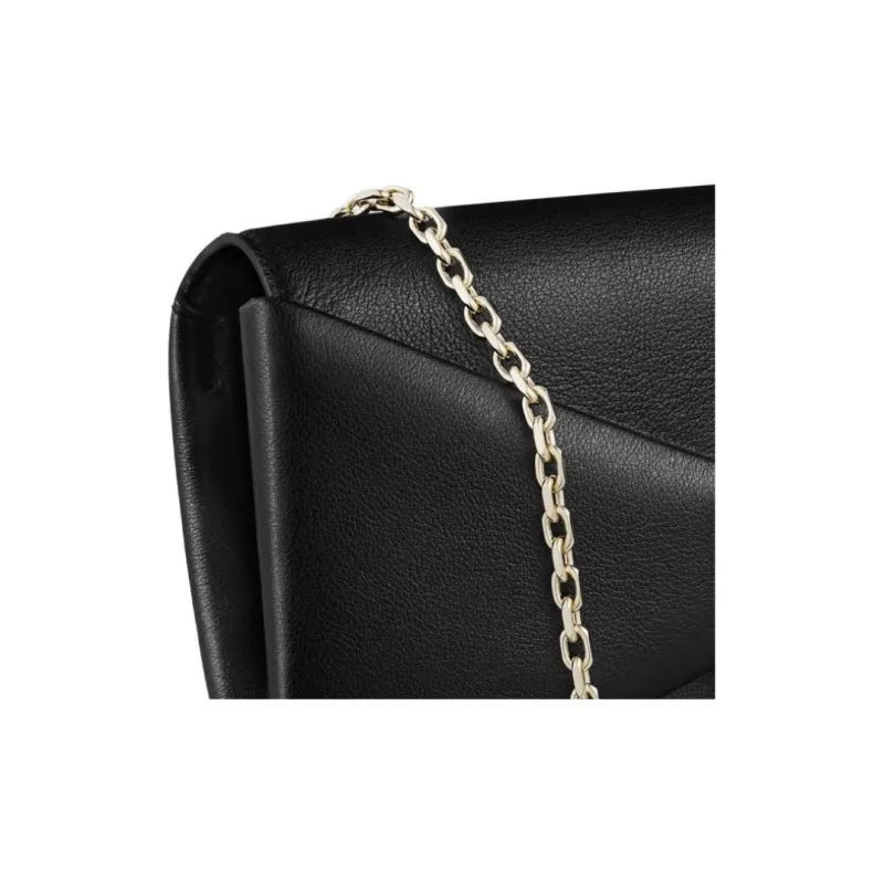 CARTIER Panthère De Cartier Calfskin Clutch Women's Black-2