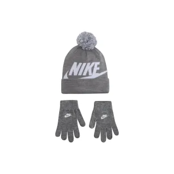 Nike Logo Intarsia Beanie And Gloves Box Set