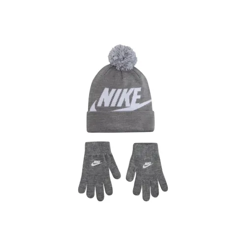 Nike Logo Intarsia Beanie And Gloves Box Set