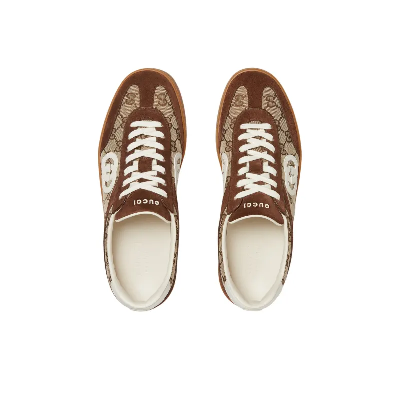 GUCCI G75 'Interlocking G Dark Brown Suede'-3