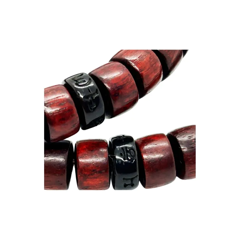 ZANJICHUANQI Sandalwood Bracelets Unisex-3