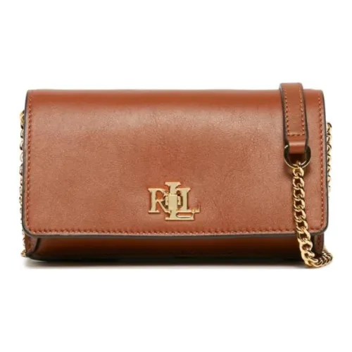 Polo Ralph Lauren Leather Shoulder Bag Crossbody Bag Women's Brown