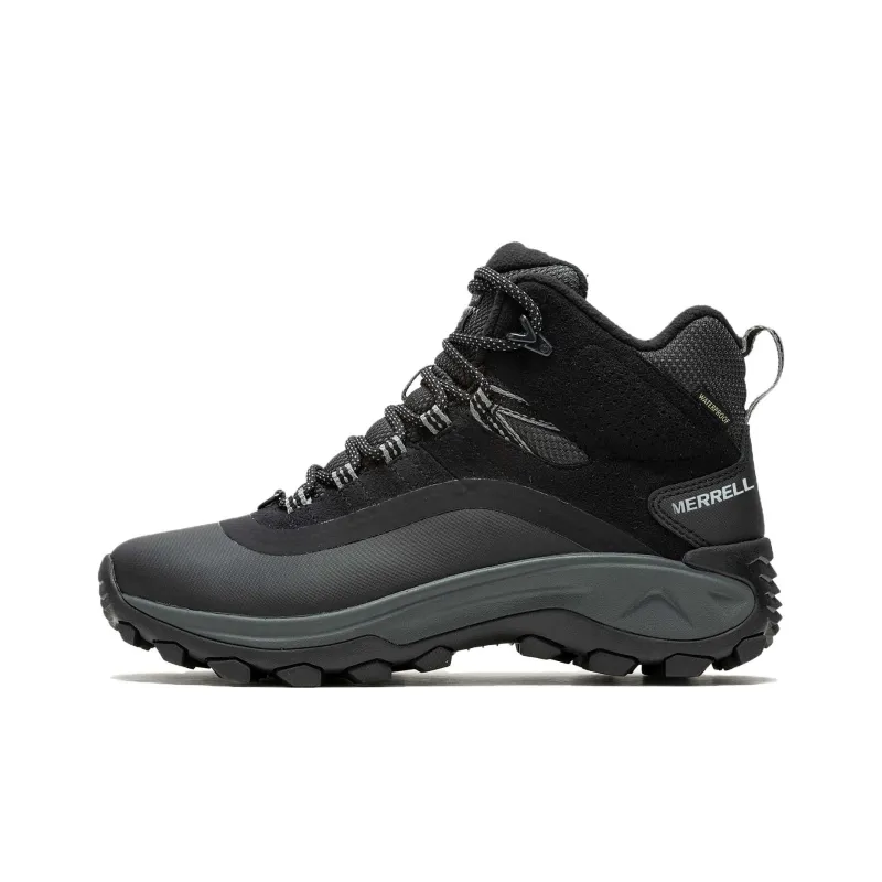 MERRELL Water-Resistant Wear-Resistant Slip-Resistant Short Outdoor Boots Women's Black-0