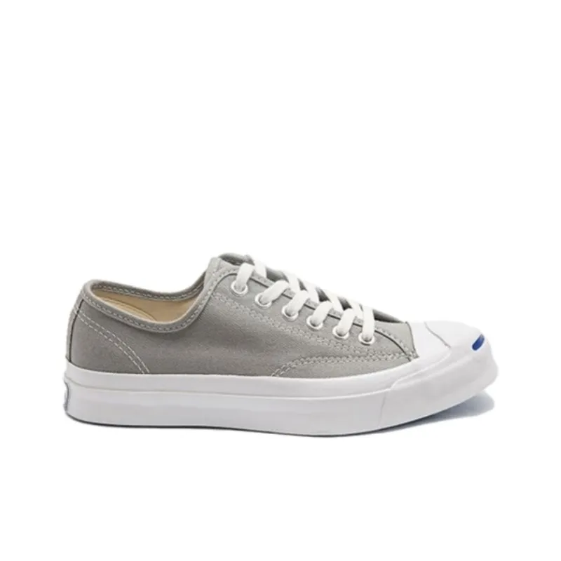 Converse Jack Purcell Anti Slip Wear Resistant Low Top Canvas Shoes Unisex Gray-1