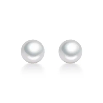 DEMONE Freshwater Pearl Stud Earrings Women's