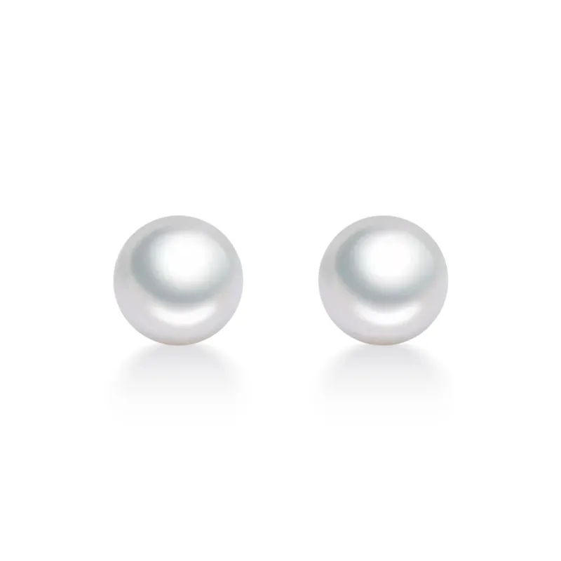 DEMONE Freshwater Pearl Stud Earrings Women's-0