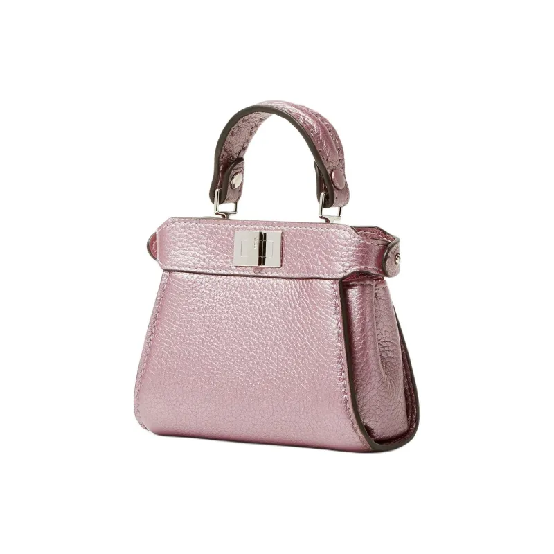 FENDI Peekaboo Calfskin Shoulder Bag, Crossbody Bag, Handbag Extra Mini Women's Pink-1