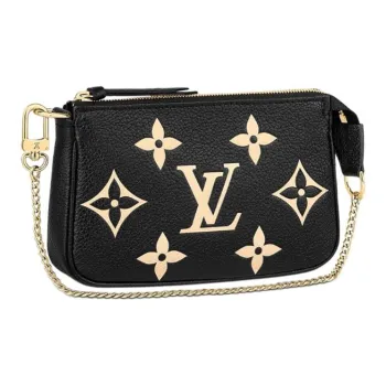 LOUIS VUITTON Pochette Mini Accessoires Black/Beige