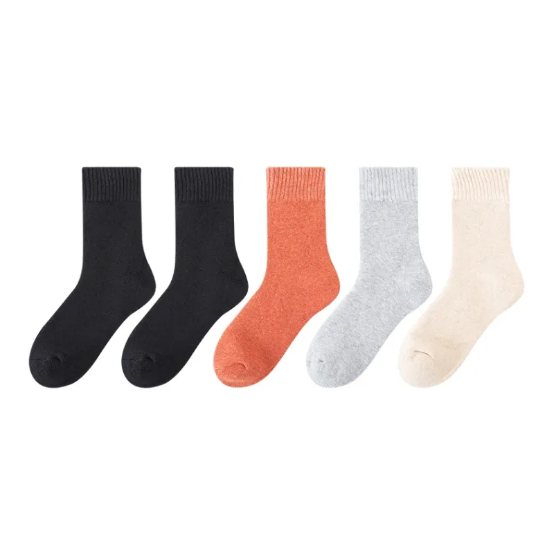 AOKANG Mid Calf Socks Women's 5 Pack-12