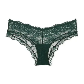 Victoria's Secret Very Sexy Rose Lace High-Leg Cheeky Panty / BG Underpants Women's 1 Pack Green