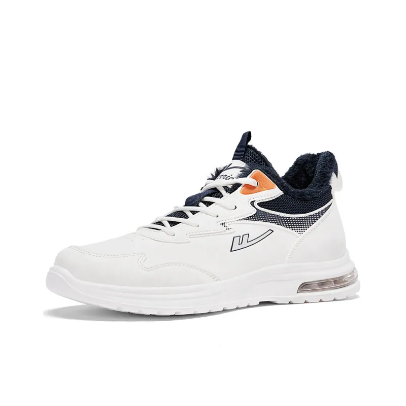 Warrior Warm And Lightweight Low Top Casual Shoes Men's White Navy Blue-1