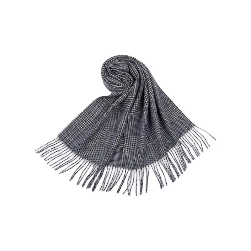 H YXIANG Wool Knit Scarves Women's-3