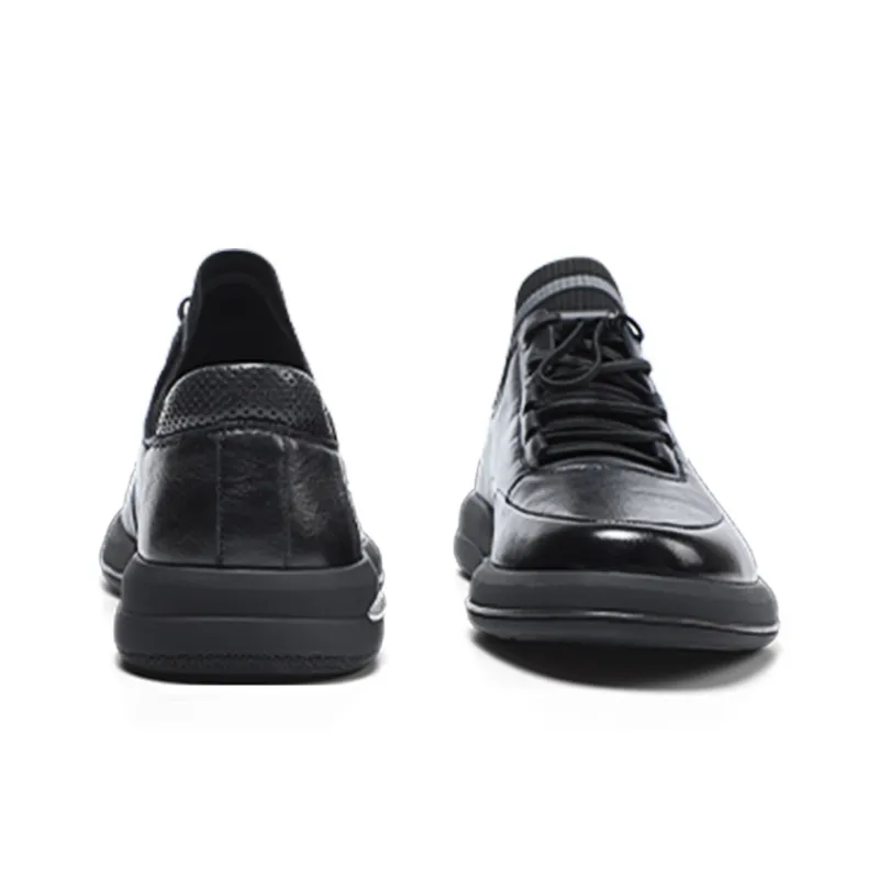 SEPTWOLVES Low Top Casual Shoes Men's Black HD-8