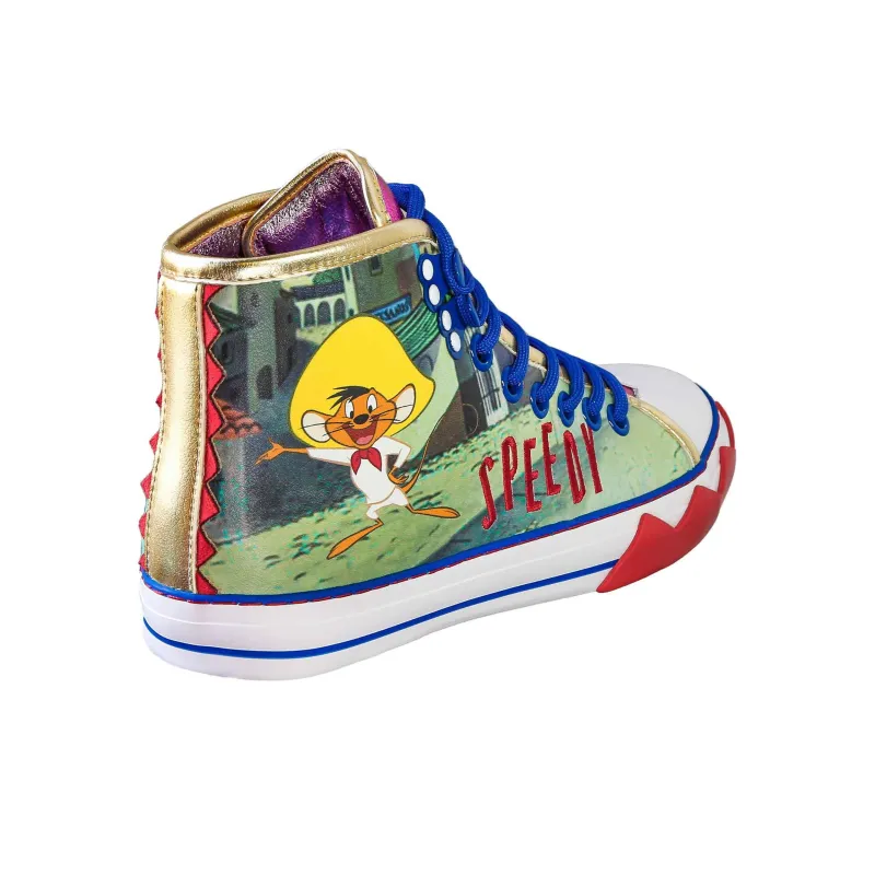 IRREGULAR CHOICE Arriba Arriba High-Top Skateboard Shoes Unisex Green-4