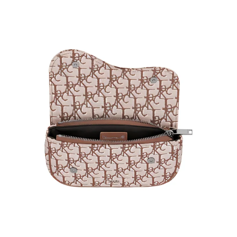 DIOR CACTUS JACK Collaboration Jacquard Fabric Saddle Arm Wrist Bag Men's Coffee-2