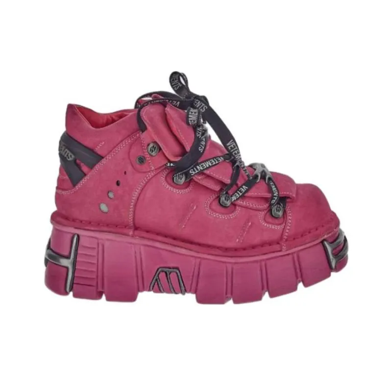 Vetements Low-Top Platform Shoes Unisex Pink-1