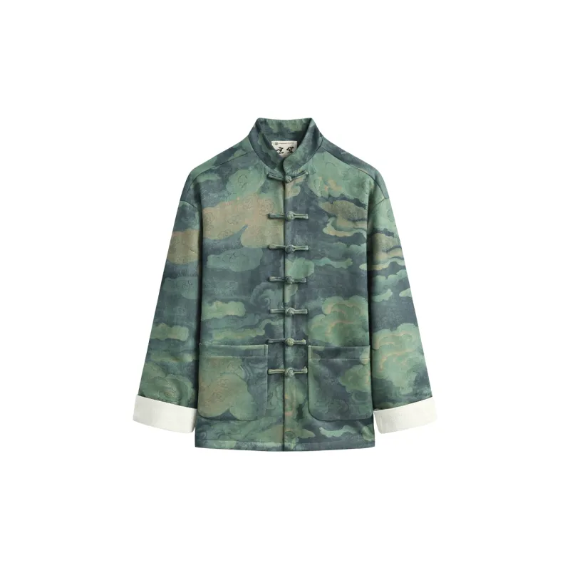 XUANSHENG Jackets Coats Men's Auspicious Clouds-5