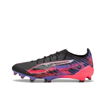 PUMA ULTRA Anti Slip Wear Resistant Soccer Shoes Men's Black Red Purple
