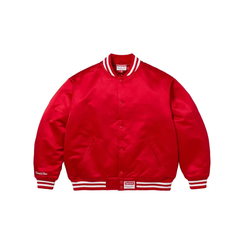 Supreme Mitchell & Ness Satin Varsity Jacket FW24-1