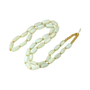 Zhen Yu Zhen Pin Hetian Jade Necklaces Pale Greenish White Jade Women's
