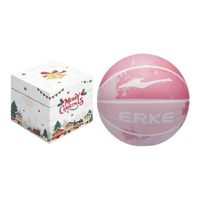 Erke Rubber Basketball Cloud Pink Size 5 Size 7 Training Match Unisex-9