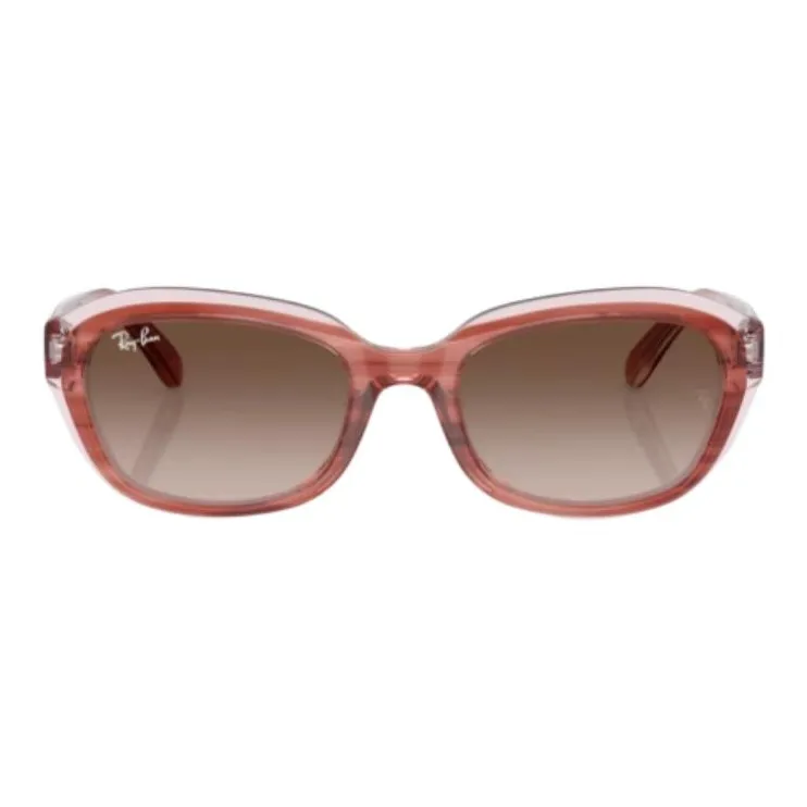 RayBan Plate Frame Round Sunglasses Kids' Red-1