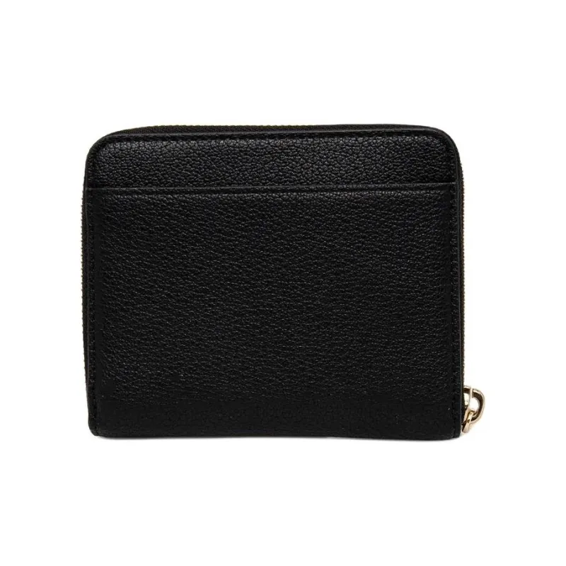 DKNY Leather Wallet Medium Size Women's Black-1