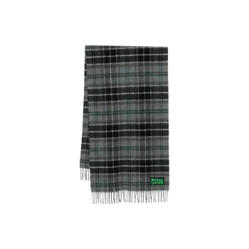 BARBOUR X Ganni Checkered Fringed Edge Scarf