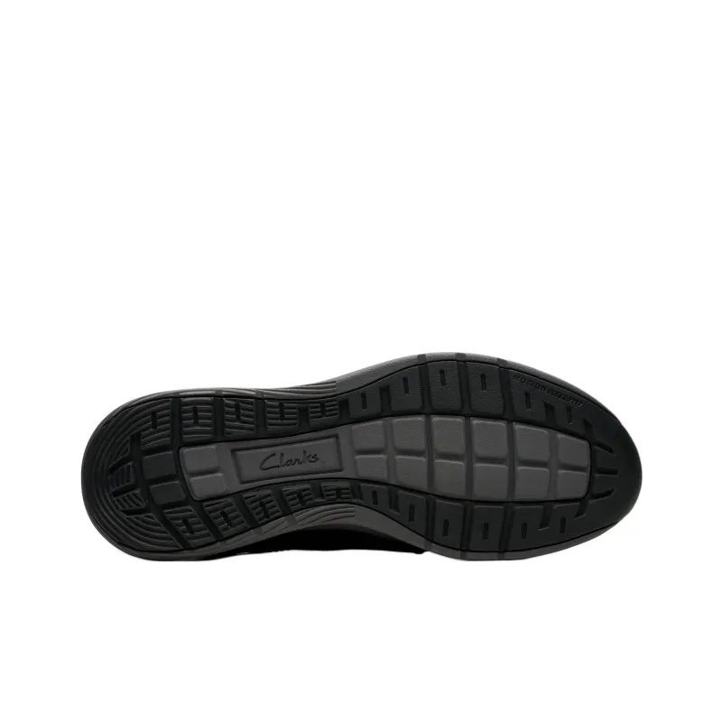 Clarks Motion Trek PT Slip Resistant Low Top Casual Shoes Men's Black-5