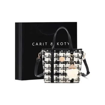 Carit&Koty Polyurethane Synthetic Leather PU Shoulder Bags Handbags Regular Women's Black